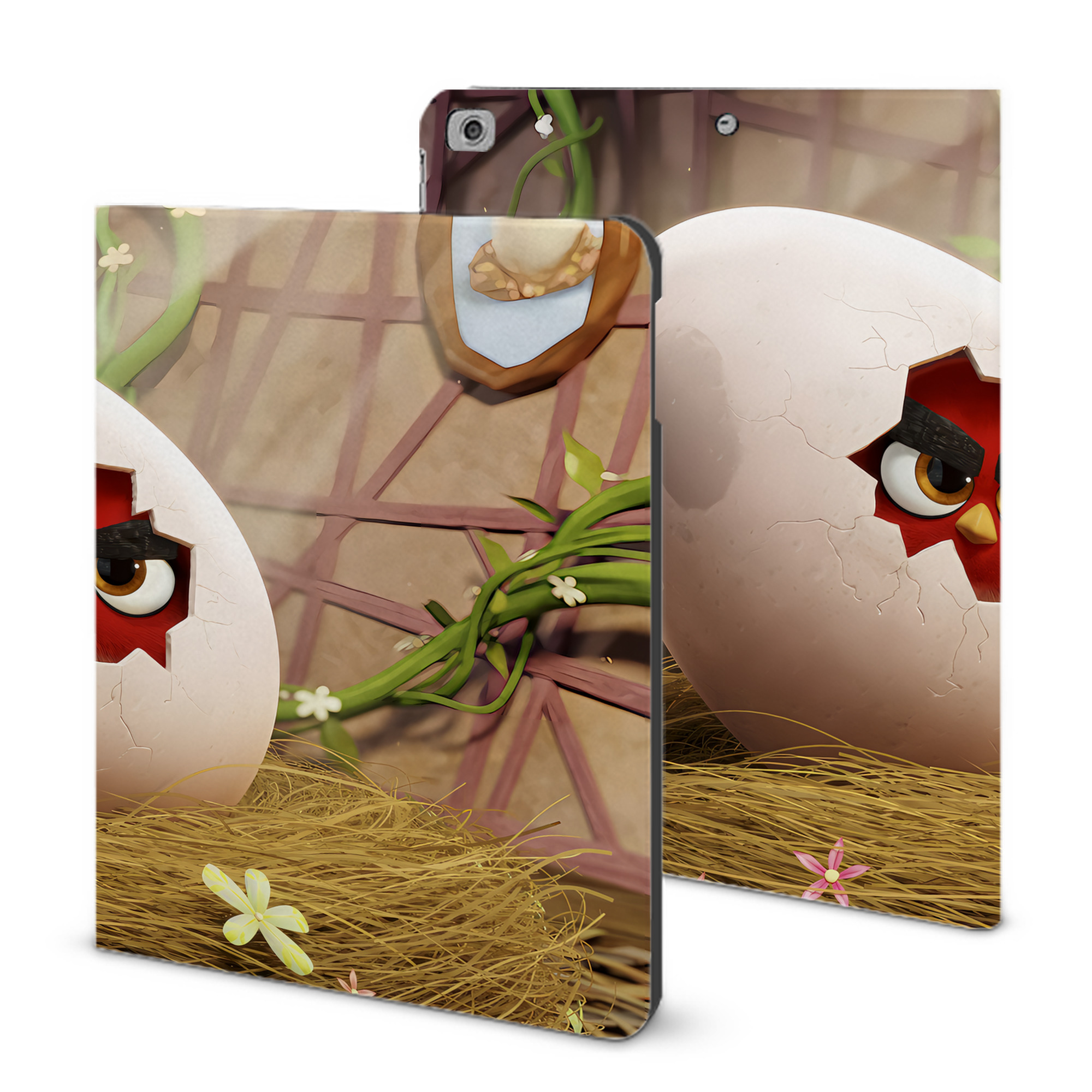 （画像用） Angry Birds アングリーバード IPad ケース ブック型 PUレザー TPU 耐衝撃 軽量 薄型 ペン収納なし 全面保護 IPad 各モデル対応